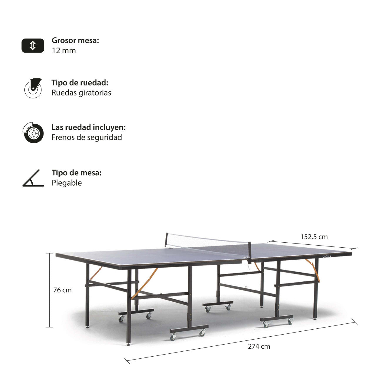 Mesa de Ping Pong ProFold 12 mm
