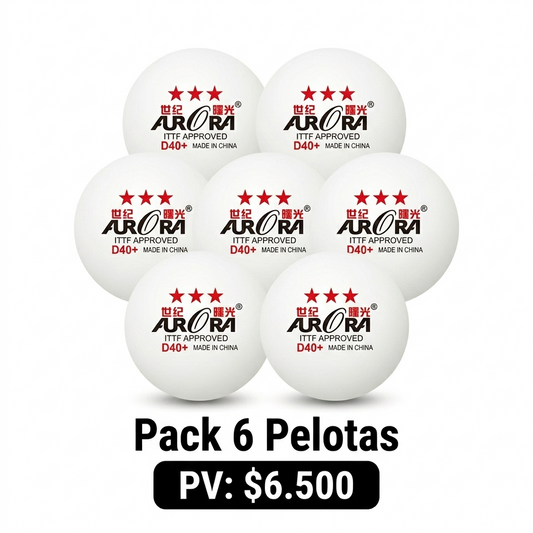 Pack 6 Pelotas Aurora